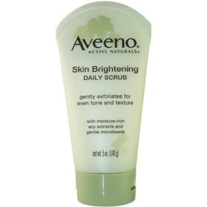 Aveeno Skin Brightening Daily Scrub 140g | Gentle Exfoliation for Smooth, Radiant Skin