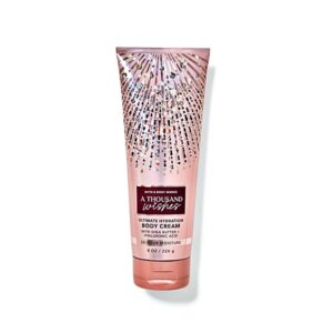 Bath & Body Works A Thousand Wishes Shea Butter Body Cream with Hyaluronic Acid 226g | Deep Moisture & Luxury Fragrance