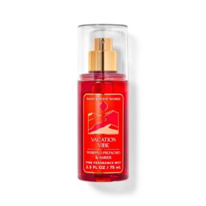 Bath & Body Works Vacation Vibes Whipped Pistachio & Amber Body Cream 75ml | Rich Hydration & Warm Nutty Fragrance