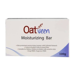 Oatveen All Purpose Moisturising Bar 100g | Gentle Soap-Free Cleansing Bar for Dry & Sensitive Skin