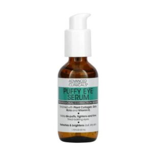 Advanced Clinicals Puffy Eye Serum 52ml | Reduce Puffiness & Refresh Tired Eyes
